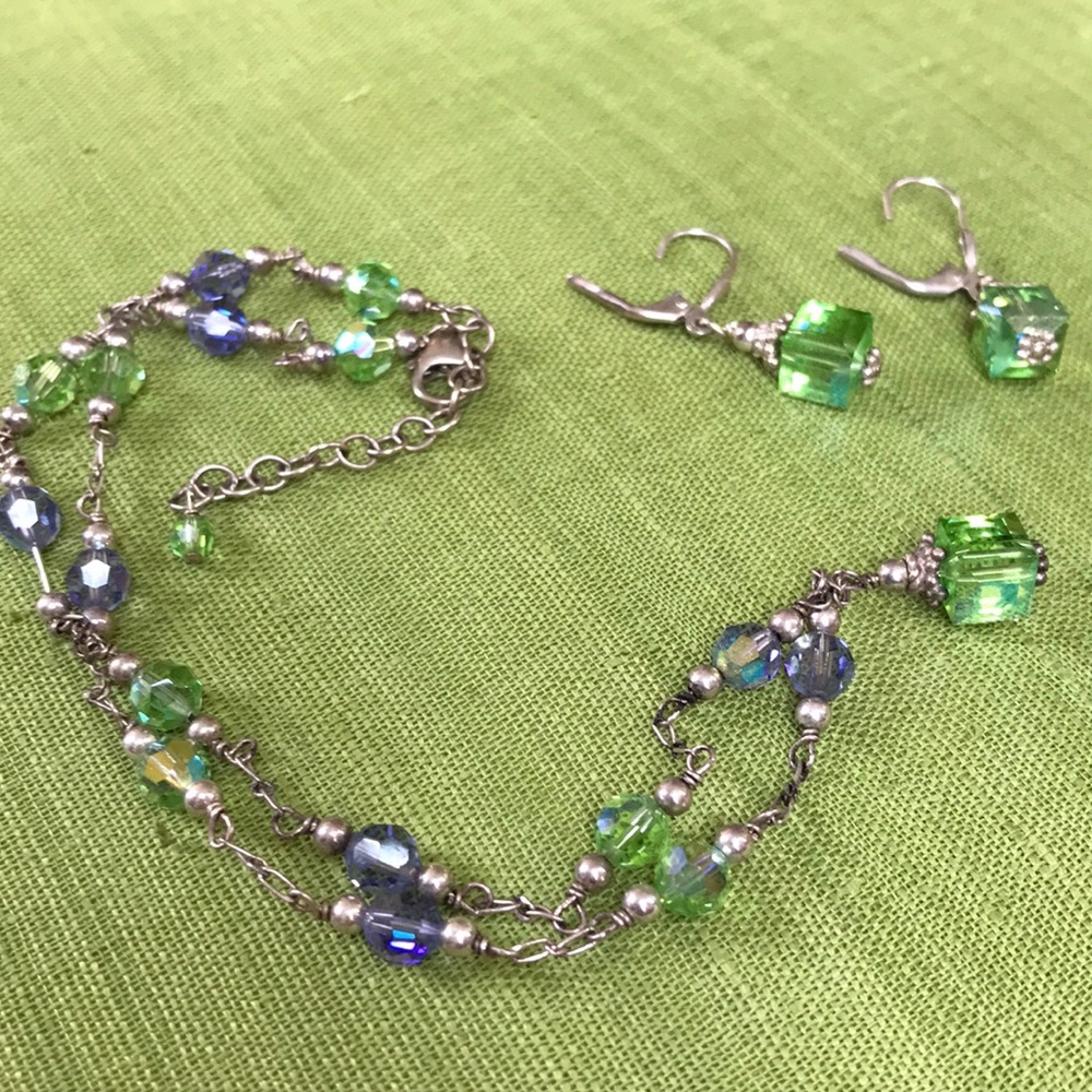 Necklace and matching earrings